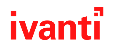 The Ivanti logo features red text on a black background with a small square detail.