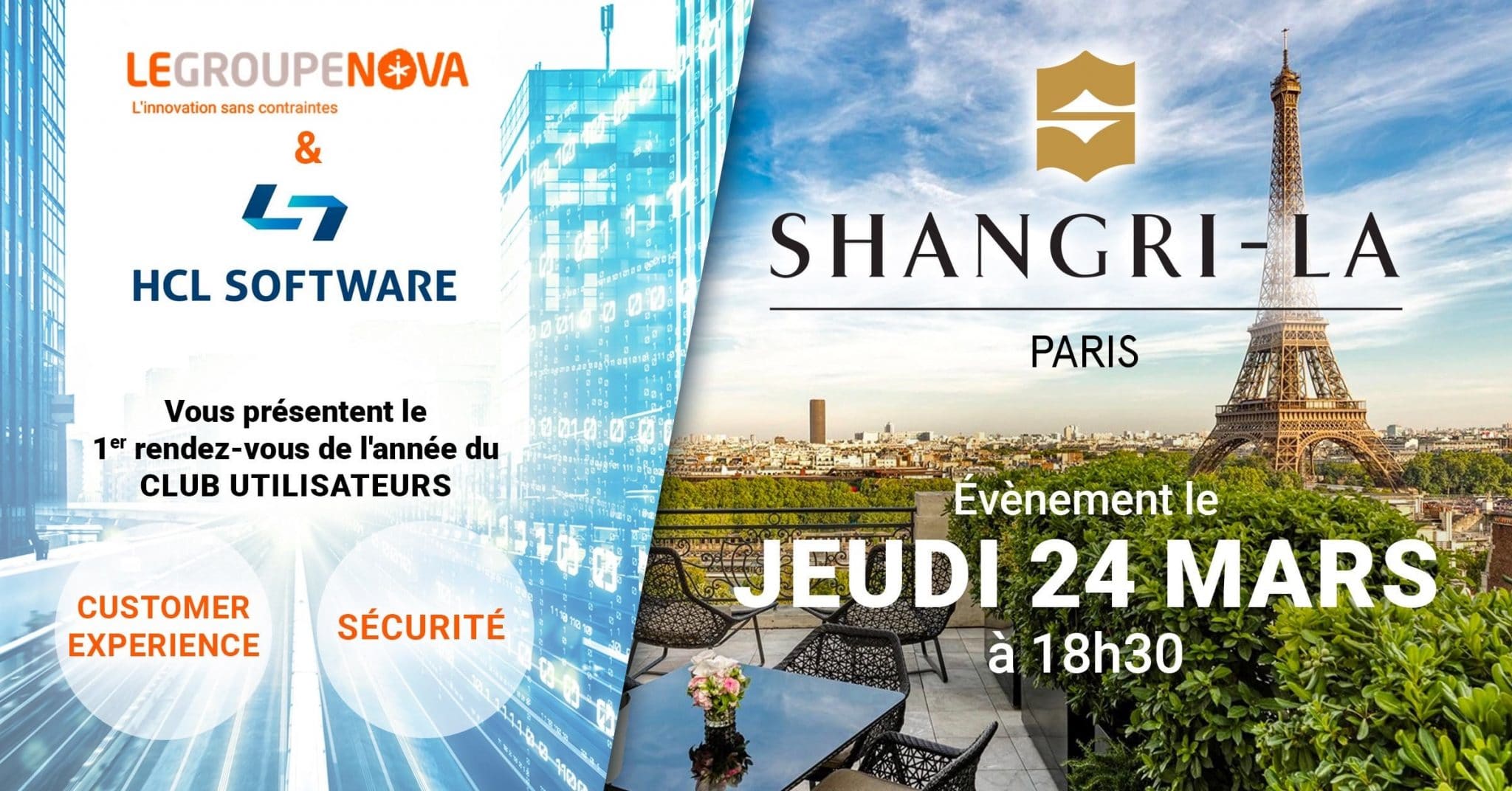 Evenement LeGroupeNova HCL 24 Mars